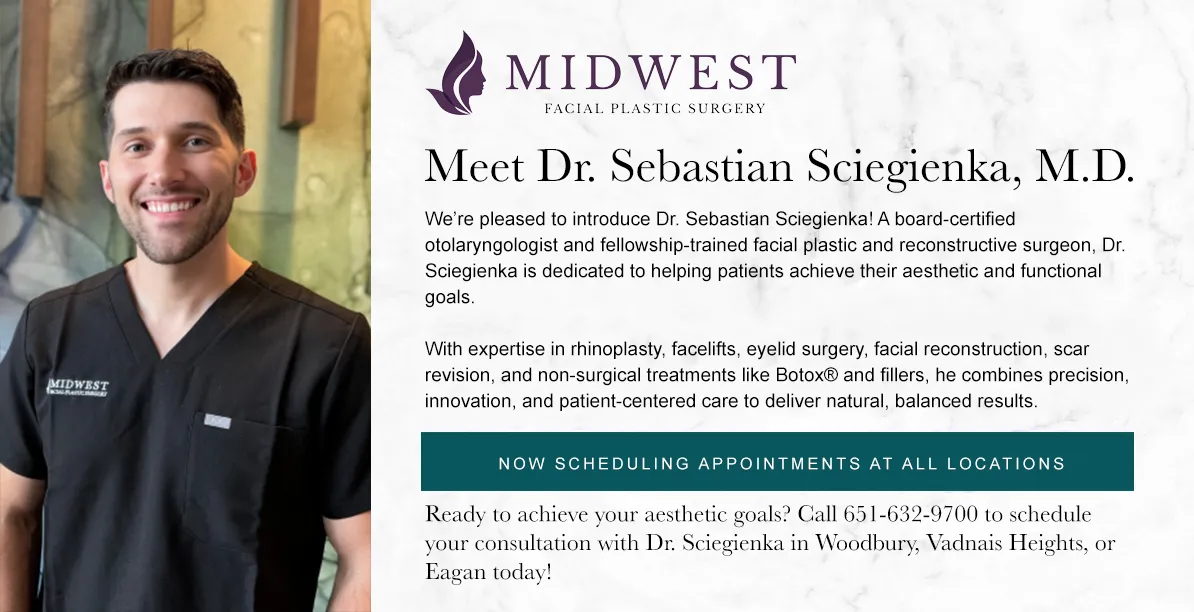 New Doctor at Midwest Facial Plastic Surgery, Sebastian Sciegienka, M.D.